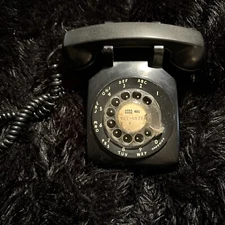 VINTAGE 1964 Bell Systems/Western Electric Black C/D 500 Rotary Telephone