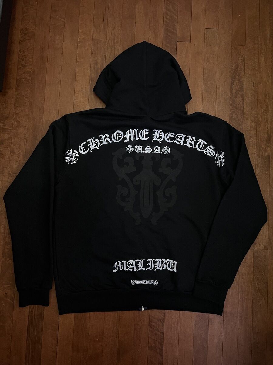 2022 Chrome Hearts Malibu Black Zip Up Size Medium fits 2022 Chrome Hearts Malibu Black Zip Up Size Medium fits