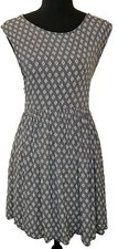 Urban Outfitters Women’s Sleeveless Dress Fit and Flare Black & White Size M