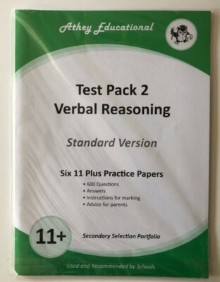 11+ Secondary Selection Portfolio: Test Pack 2:Verbal Reasoning Standard Version