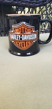 Harley Davidson Mug Motorcycles Official Orange Black Coffee 3D Encore Group