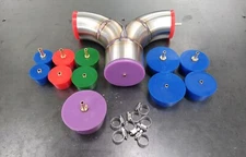 Silicone Purge Plug Kit 1.5 to 3 inch for Tig Welding Stainless Manifold Header