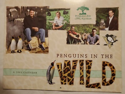 2003 PITTSBURGH PENGUINS CALENDAR: MARIO LEMIEUX, ALEXEI KOVALEV