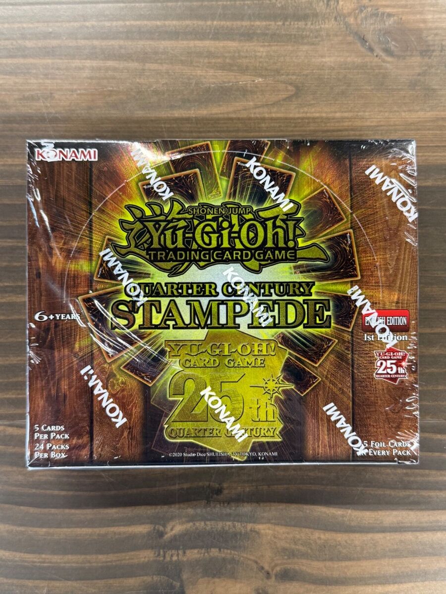 Yugioh Quarter Century STAMPEDE Booster Box 1st Edition Yugioh Quarter Century STAMPEDE Booster Box 1st Edition