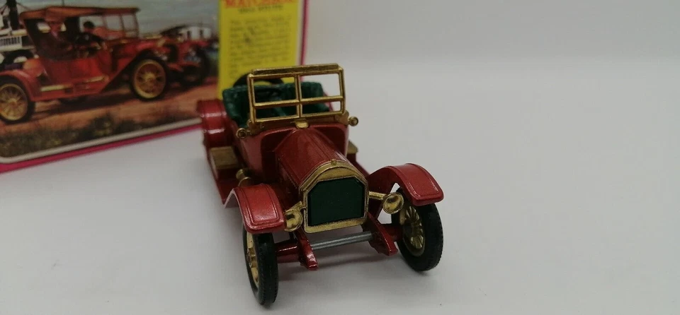 Matchbox 1:48 n.Y-8 1914 Stuz Made in England 1969 by Lesney with original box - Image 4 of 4