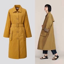 Uniqlo X Jw Anderson Mustard/khaki Oversized Lightweight Trench Coat Medium