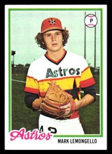 1978 Topps Mark Lemongello #358 Houston Astros MID-LOW GRADE Card