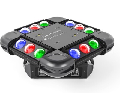 Moving Head Light, FODEXAZY DJ Lights 12Leds 150W RGBW Beam Light 4-In-1 Strobe 