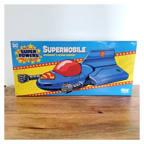 DC Super Powers Supermobile Superman's Action Vehicle McFarlane Toys BOX DAMAGE