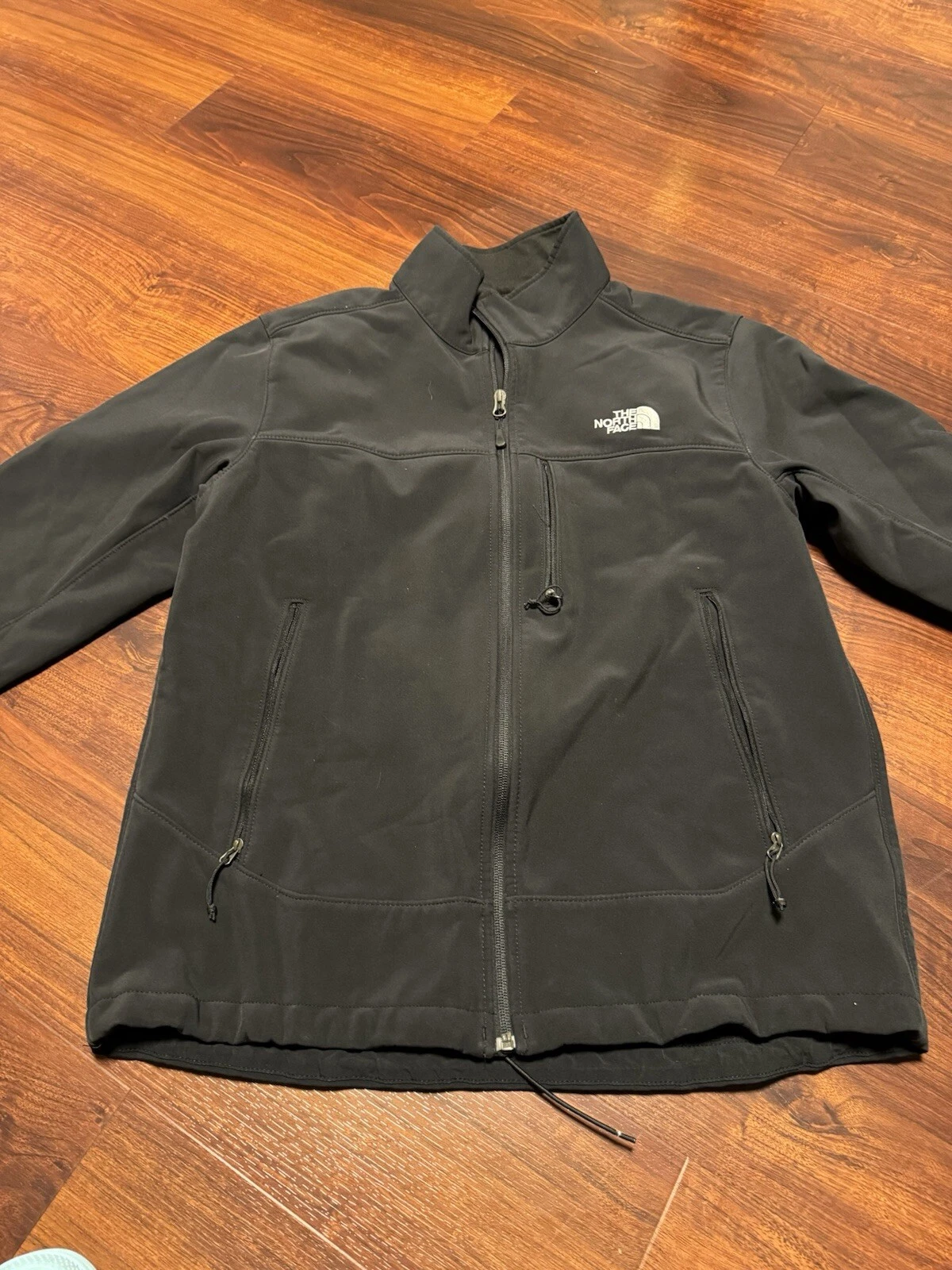 The North Face Men's Fleece Jacket Full Zip Size M Black. (188)
