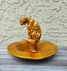 Rare Vintage Royal Haeger R-632 Leopard Panther Cat Cigar Cigarette Ashtray chip
