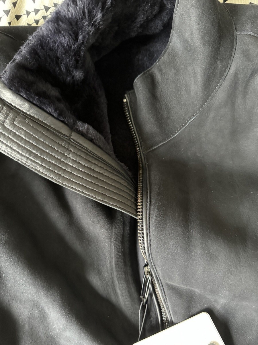 Emporio Armani Sheepskin Coat - 01L50P/01P55 - Black - Size