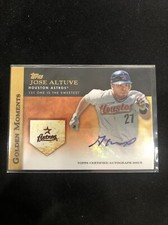 JOSE ALTUVE 2012 Topps GOLDEN Moments Certified AUTO Autograph HOUSTON ASTROS 