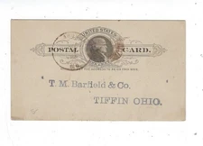 1887 UX9 Postal Cards, Jonesburg Missouri, Fancy Killer