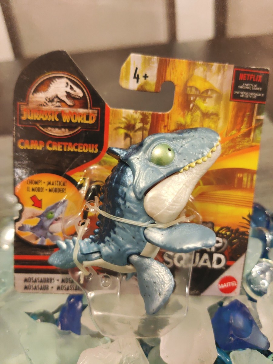Mattel Jurassic World Camp Cretaceous Snap Squad Mosasaurus Shiny