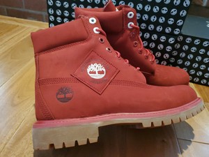 timberland dark red nubuck