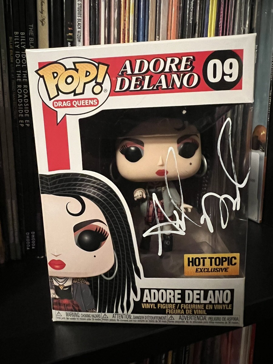 ADORE DELANO SIGNED FUNKO POP! RUPAUL’s DRAG RACE DRAG QUEEN AUTOGRAPH!