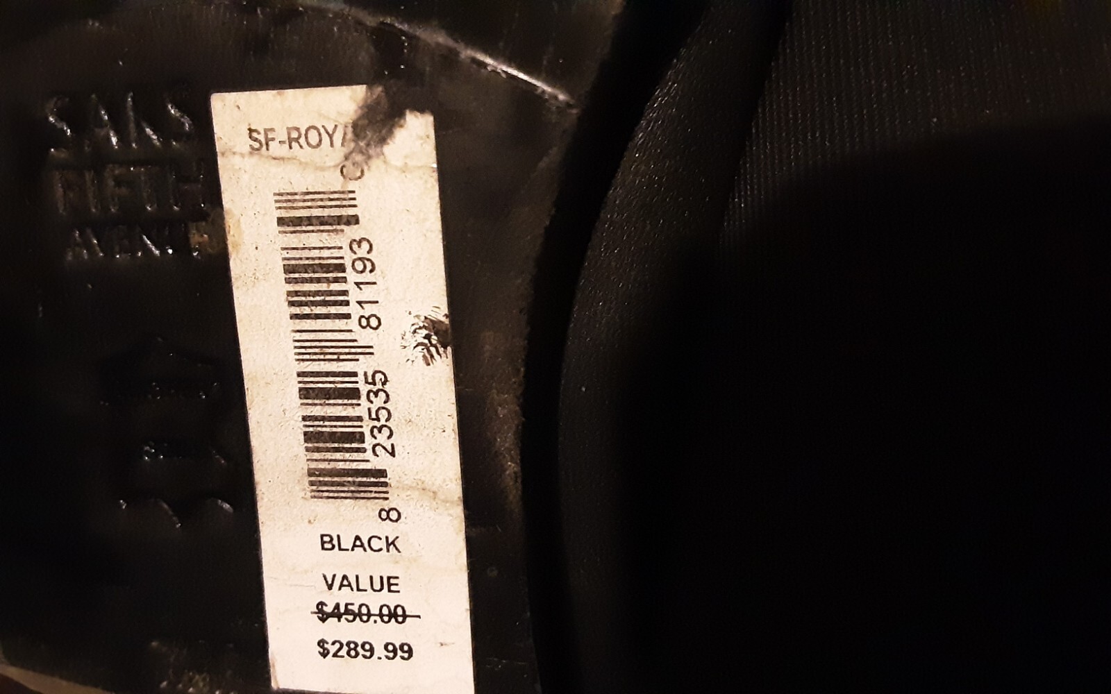 SAKS FIFTH AVENUE Harrah Mixed Media KneeHigh Boots size 7.5 Black eBay