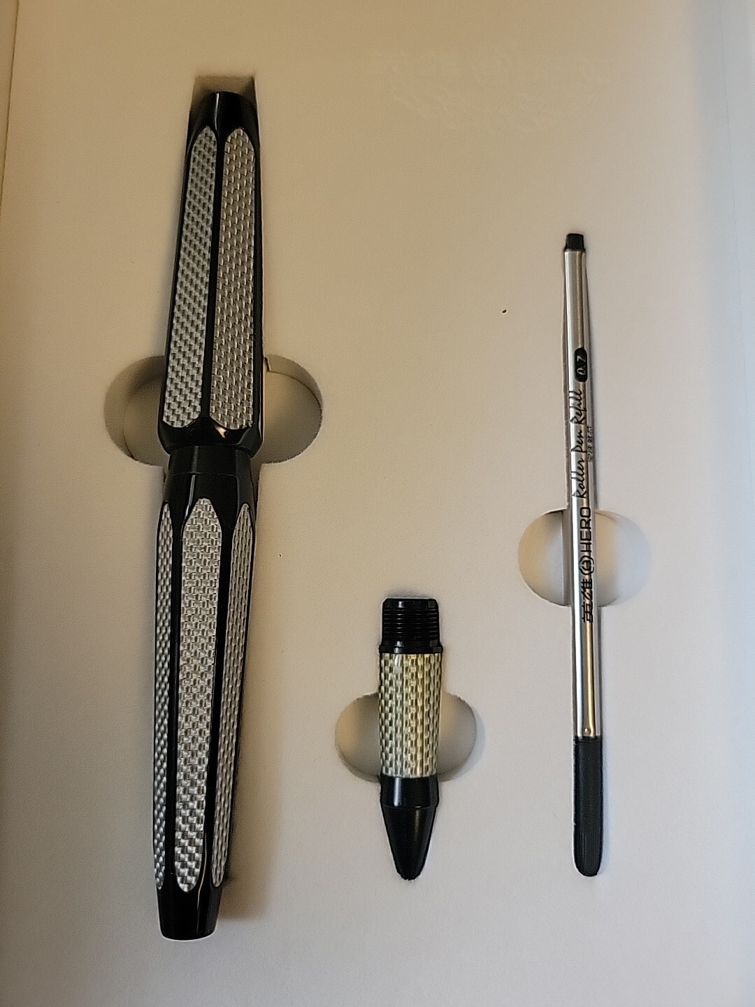 Hero Space Fountain Pen Gold Medium Nib With BP And Converter Likely Unused