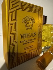  Versace Eros Energy Pour Homme Eau de Parfum 3.4 oz. Plus 1free Atomizer!! 