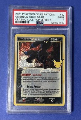 2021 Pokémon Celebrations Umbreon Gold Star Class Coll Pop Series