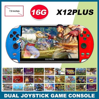 PSP X12 Plus Handheld Spielkonsole 2700 Spiele 7'' Kinder Video Game Consoles 16G