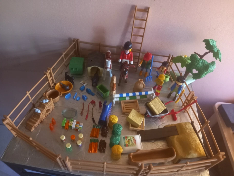 PLAYMOBIL centre équestre 4190 ranch club hippique ecurie chevaux animaux - Photo 3/4