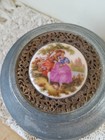 Vntg. Silvertone Vanity (Woman's Face Powder) Music Box -  "Schubert's Serenade" — photo 2