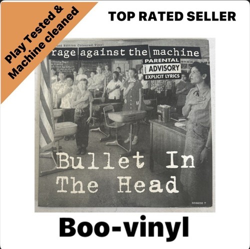 RAGE AGAINST THE MACHINE ~BULLET IN HEAD EPIC 659258 7 HEAVY METAL PICTURE DISC - Picture 1 of 8