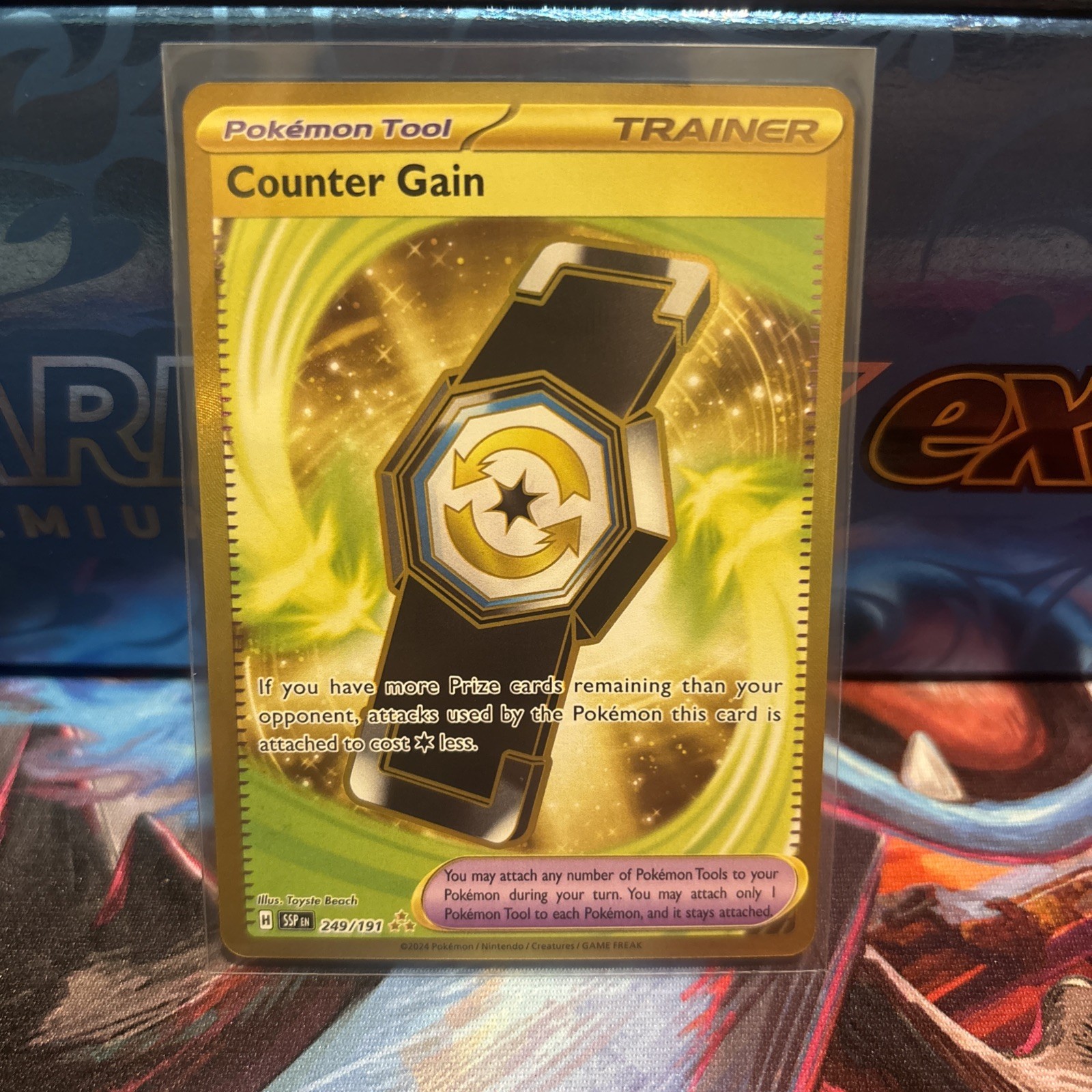 Counter Gain 249/191 SV08 Surging Sparks NM Condition