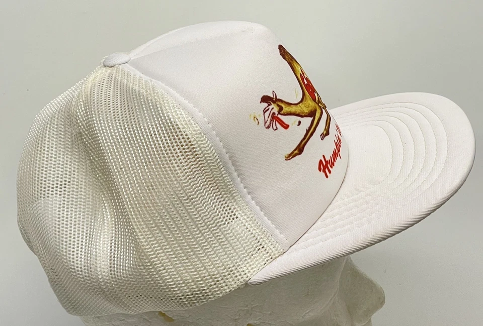 Antigo Chapéu Caminhoneiro Campbell 66 "Humpin To Please" Snapback Logotipo Camelo Branco RARO! - Imagem 2 de 4