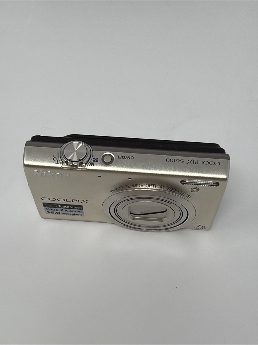Nikon COOLPIX S6100 16.0MP Digital Camera - Silver for sale online