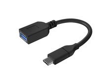 USB Type-C to USB-A Female 3.1 Gen 1 Extension Cable, 5Gbps, 3A, 30AWG, 0.5ft