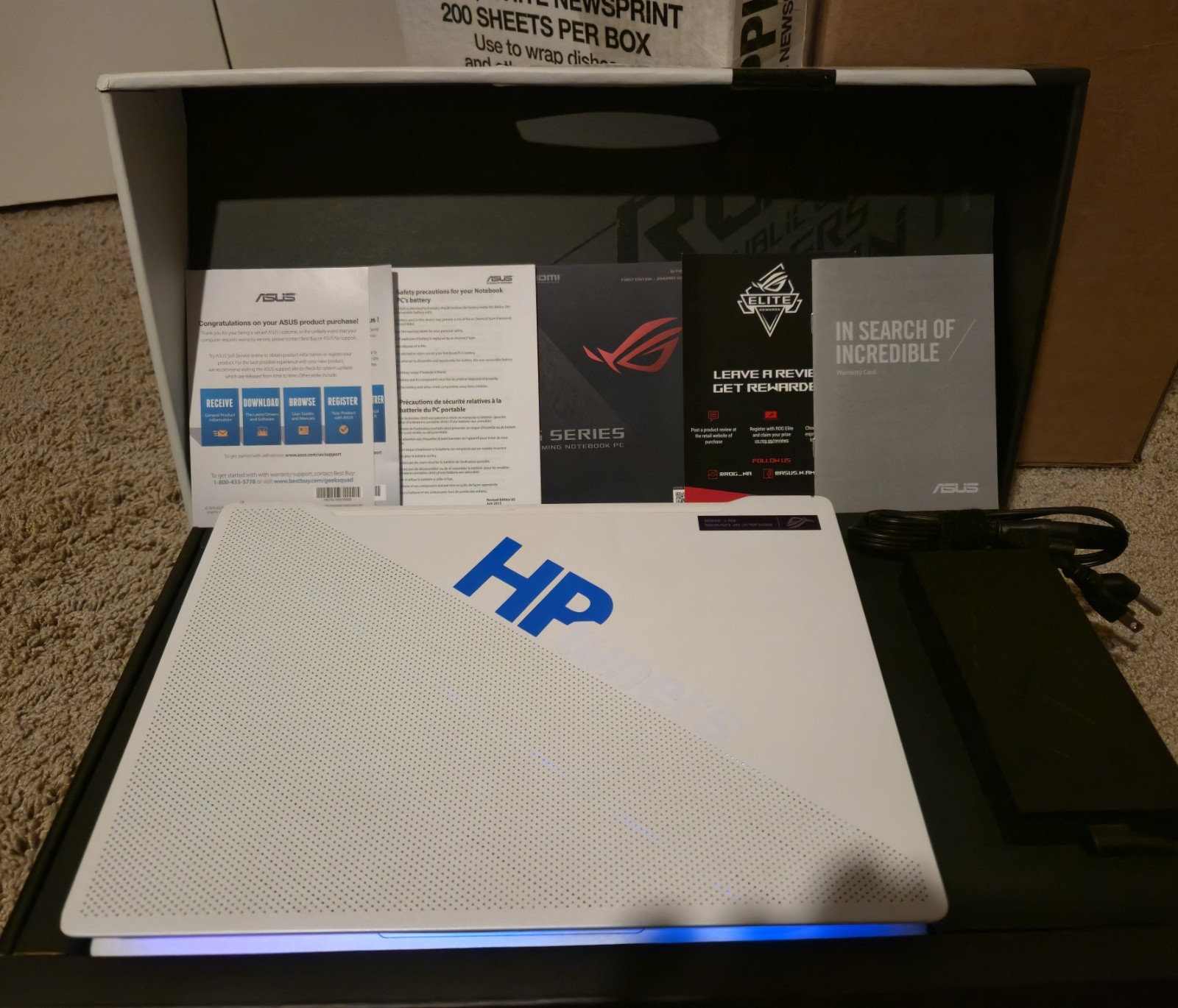 ASUS ROG G14 GA401QM Ryzen 9 RTX 3060 40GB 1TB NVMe W11 Pro CIB Pro Workstation