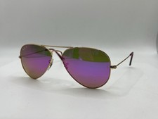 Ray Ban RB 3025 Aviator Polarized Sunglasses Gold Frame Pink Lens