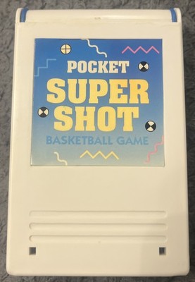 Vintage Pocket Tabletop Basket Ball Game Super Shot by Wintech 1994 