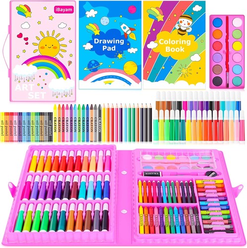 Art Supplies, 149-Pack Drawing Kit Painting Art Set Kits, Pink Box