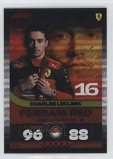 2022 Topps F1 Turbo Attax Limited Edition Ferrari Red Charles Leclerc #LE5UR 5cb