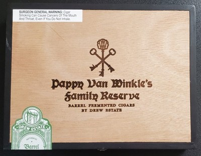 Pappy Van Winkle's Family Reserve Empty Cigar Box Toro 6x54 , No Cigars