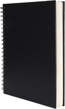 8.5x11inches Hardbound Sketch Book, Spiral Bound Sketch Pad, 80-Sheets 90gsm In