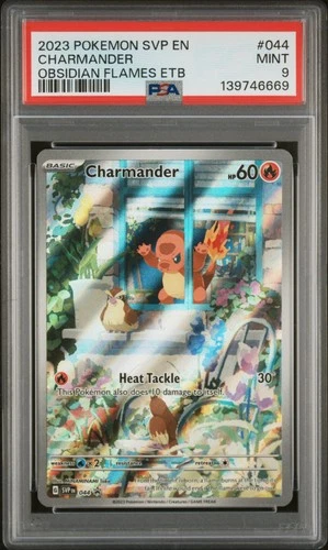 2023 POKEMON SVP EN-SV BLACK STAR PROMO #044 CHARMANDER PSA 9
