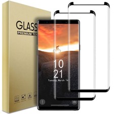 2-Pack For Samsung Galaxy S8 S9 Plus Note 9 8 Tempered Glass Screen Protector