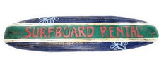 Surfboard Rental Rustic Surf Sign 40" - Surf Decor Accents bds12058100