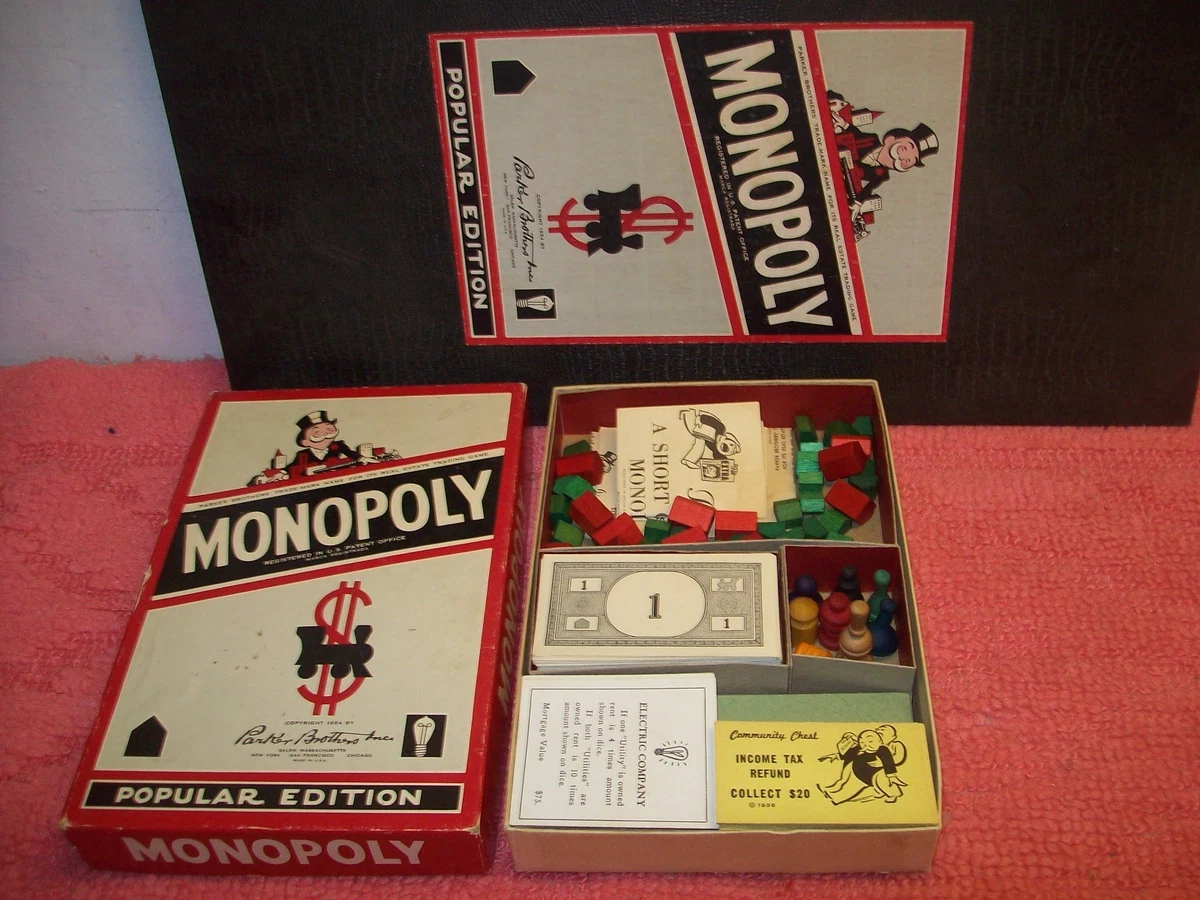 Parker Brothers Monopoly Vintage Board and Traditional Games for