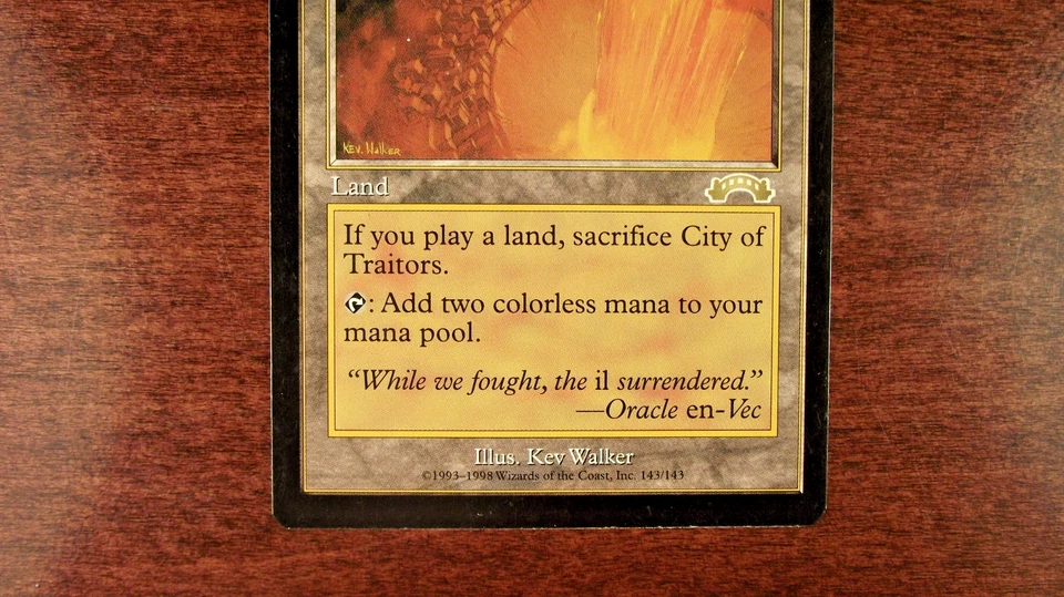 City of Traitors - MP Moderately Played, Exodus, English, MTG Magic Vintage - Image 3 of 4