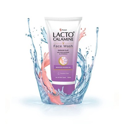 Lacto Calamine Daily Facewash With Kaolin Clay And Vitamin E, Niacinamide 100ml