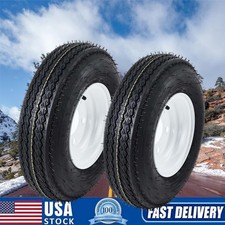 2 Pk 4.80-8 Trailer Tire And Wheel 5 Lug On 4.5 Heavy-duty Load Range C 6 Pr 2 Pk 4.80-8 Trailer Tire And Wheel 5 Lug On 4.5 Heavy-duty Load Range C 6 Pr