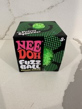 Nee Doh Needoh Fuzz Ball Velvet Squeeze Stress Fidget Sensory Toy TikTok GREEN