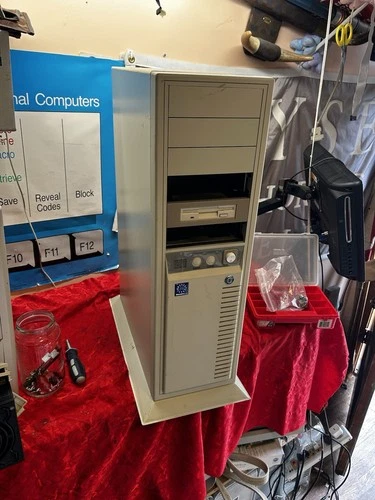 Retro Vintage Clean Full AT Quad PC Case w/Turbo Button Tall Server Tall LED