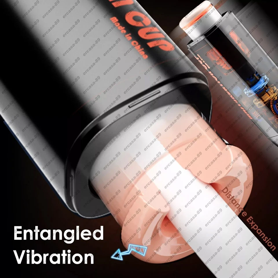 Juguetes Sexuales Para Hombres Masculino Vibrador Masturbador Vagina EE. UU. Foto 3 de 4